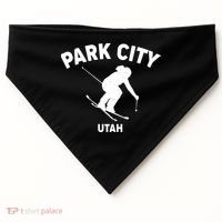 Park City Utah Ski Resort USA-Made Doggie Bandana thumb 0