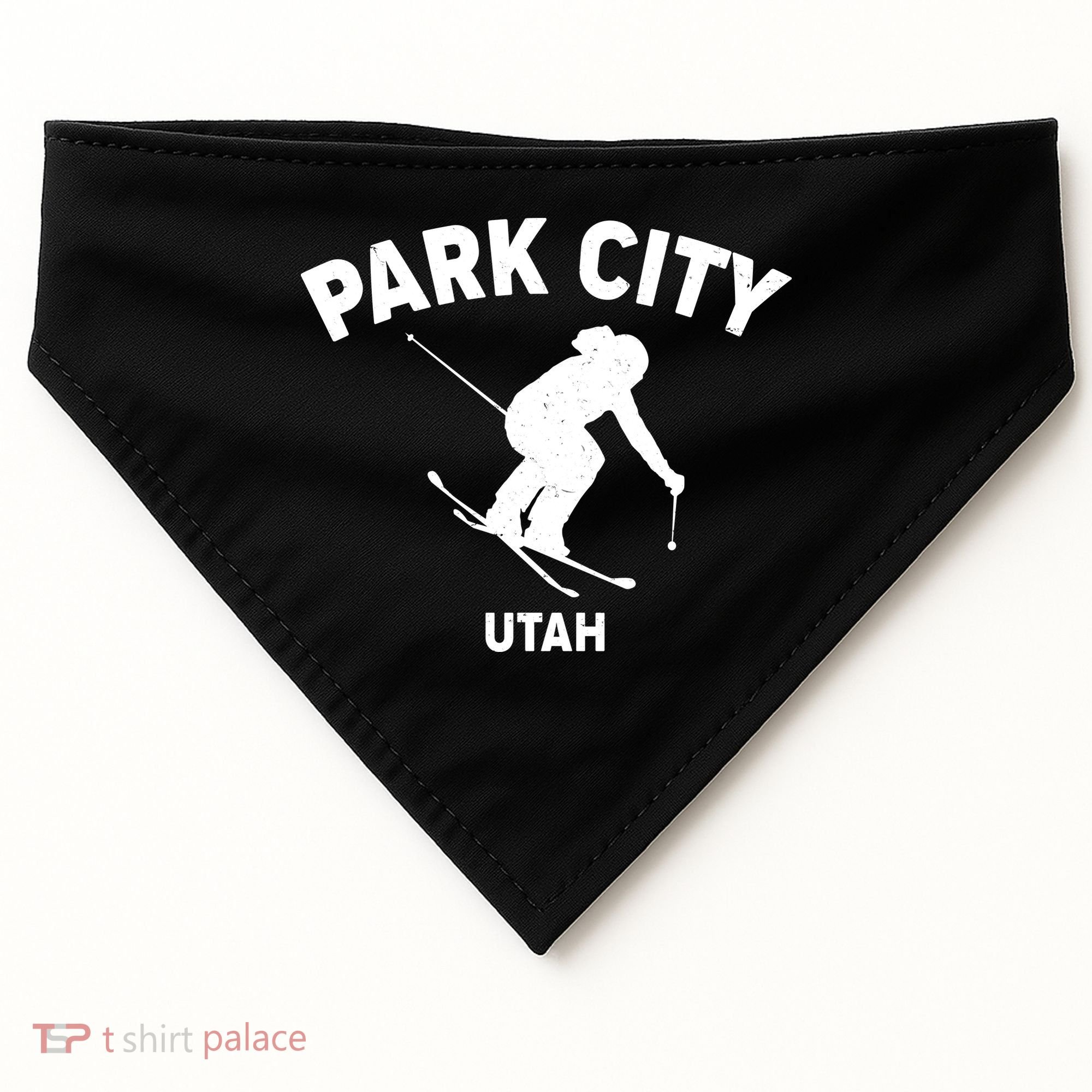 Park City Utah Ski Resort USA-Made Doggie Bandana