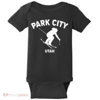 Park City Utah Ski Resort Baby Bodysuit thumb 0