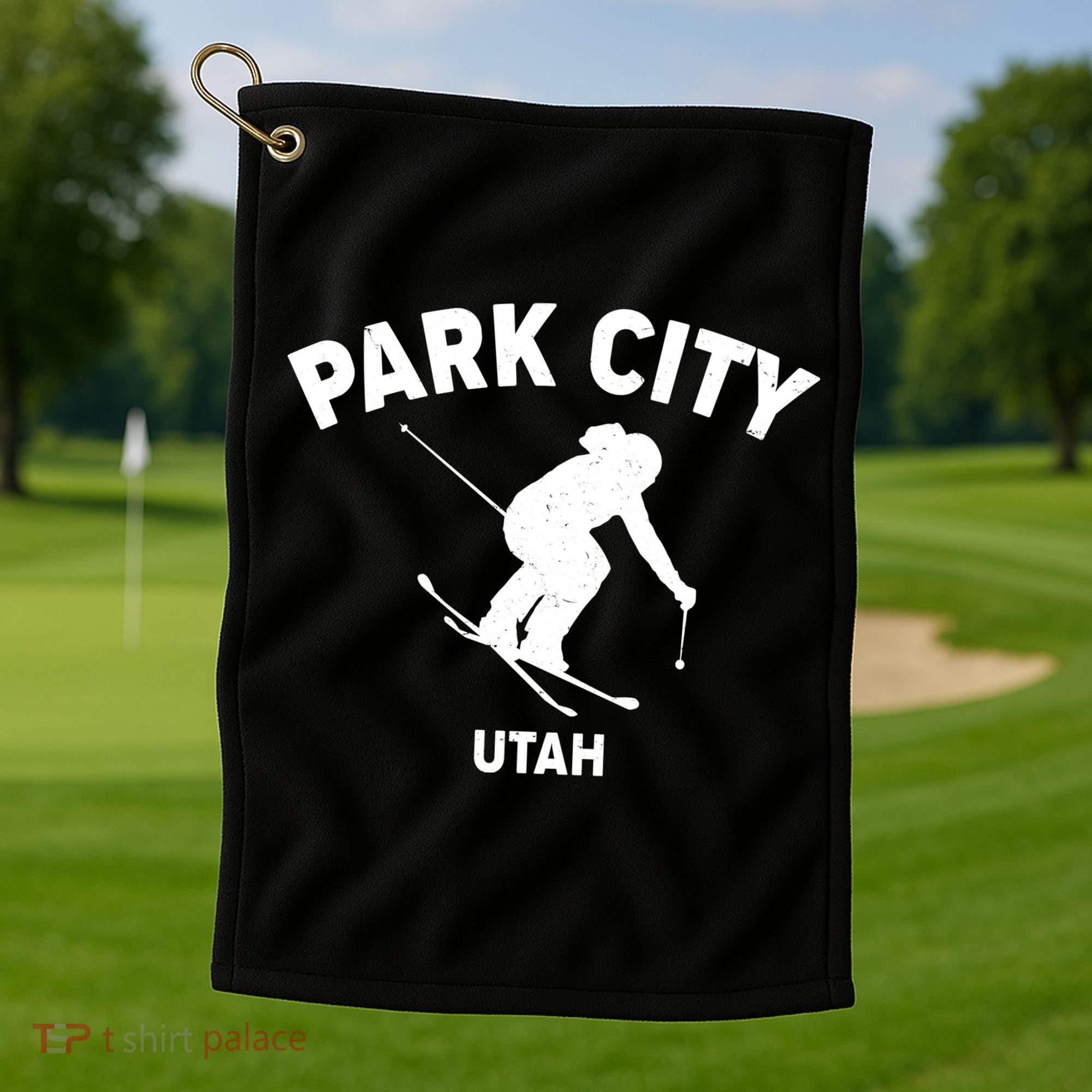 Park City Utah Ski Resort Golf Towel