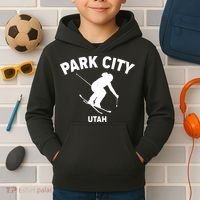 Park City Utah Ski Resort Kids Hoodie thumb 2