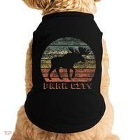 Park City Utah Moose Retro Sunset Nature Travel Doggie Tank thumb 0