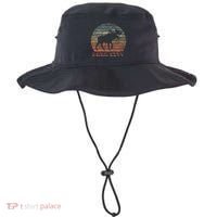 Park City Utah Moose Retro Sunset Nature Travel Bucket Hat thumb 0
