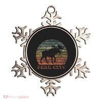 Park City Utah Moose Retro Sunset Nature Travel Ornament thumb 0