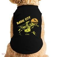 Park City Utah Distressed Retro Skiing Doggie Tank thumb 0
