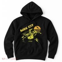 Park City Utah Distressed Retro Skiing Hoodie thumb 0