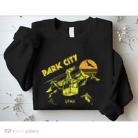 Park City Utah Distressed Retro Skiing Sweatshirt thumb 2