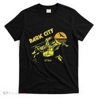Park City Utah Distressed Retro Skiing T-Shirt thumb 0