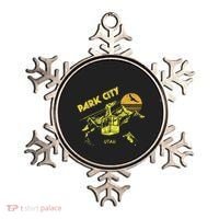 Park City Utah Distressed Retro Skiing Ornament thumb 0