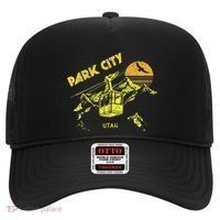 Park City Utah Distressed Retro Skiing Hat thumb 0