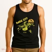 Park City Utah Distressed Retro Skiing Tank Top thumb 3