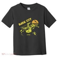 Park City Utah Distressed Retro Skiing Toddler T-Shirt thumb 0