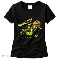 Park City Utah Distressed Retro Skiing Women's T-Shirt thumb 0