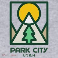 Park City Utah Mountains Tree Women's Sweatshirt thumb 2