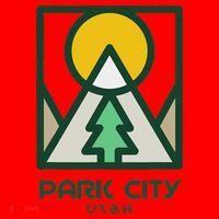 Park City Utah Mountains Tree Santa Hat thumb 1
