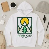 Park City Utah Mountains Tree Hoodie thumb 3