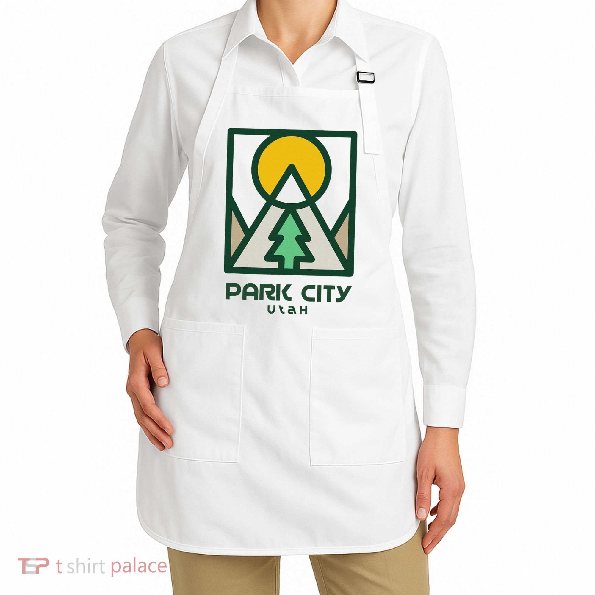 Park City Utah Mountains Tree Apron
