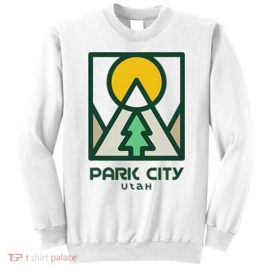 Park City Utah Mountains Tree Sweatshirt