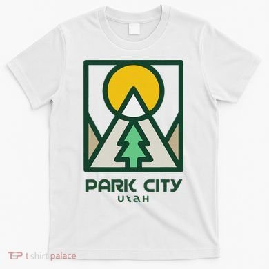 Park City Utah Mountains Tree T-Shirt