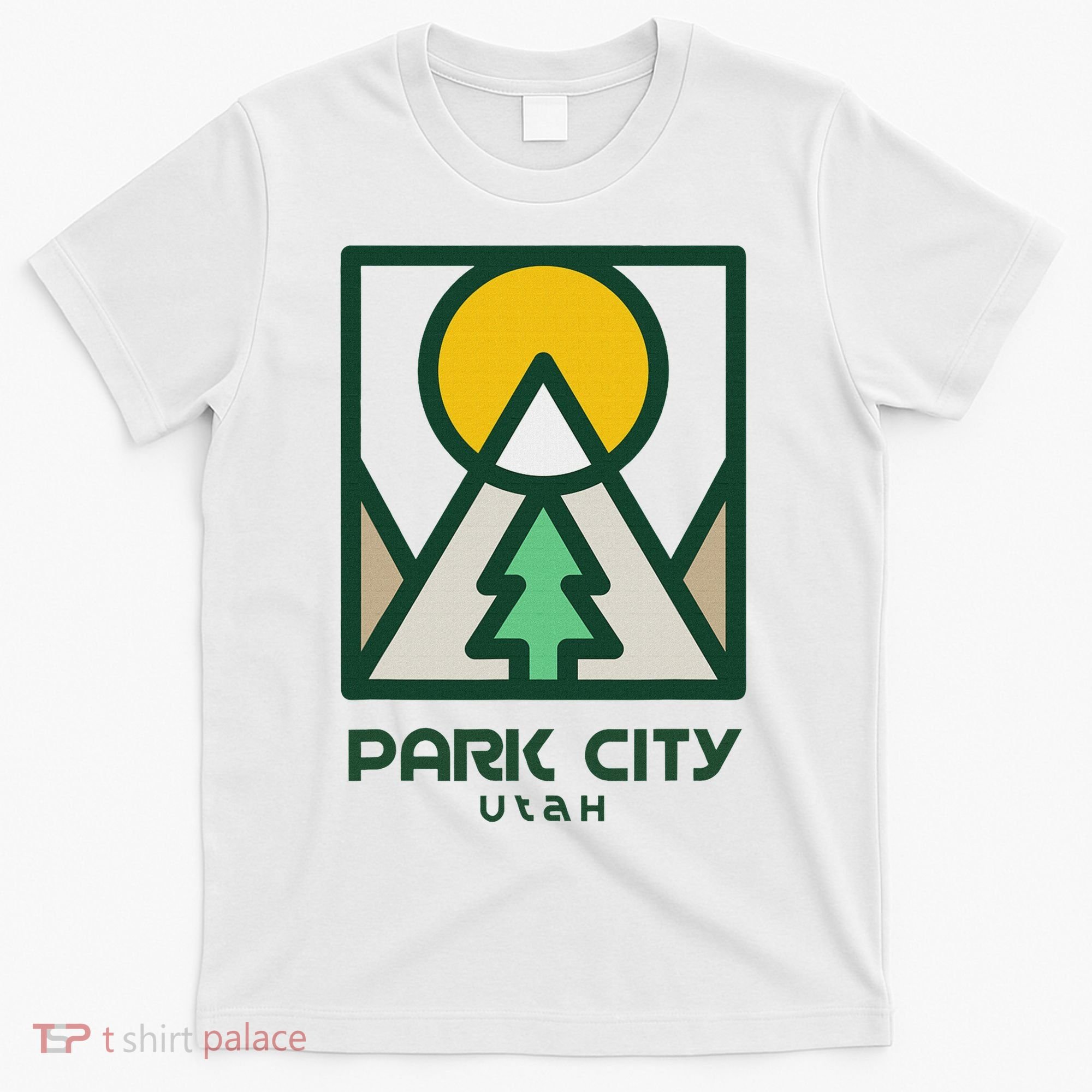 Park City Utah Mountains Tree T-Shirt