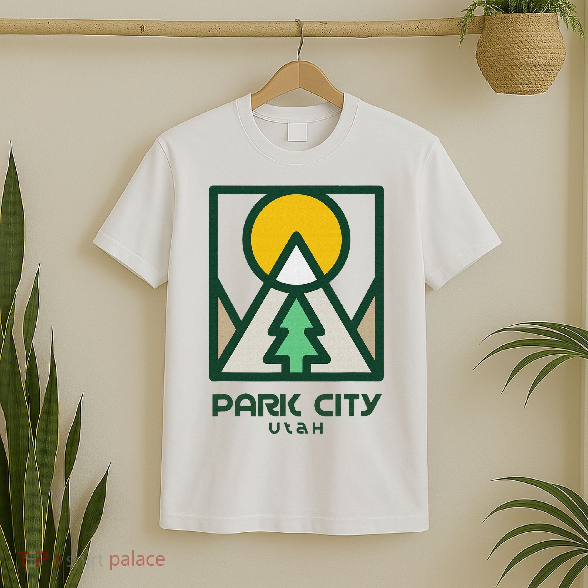 Park City Utah Mountains Tree T-Shirt