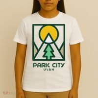 Park City Utah Mountains Tree T-Shirt thumb 4