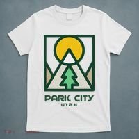 Park City Utah Mountains Tree T-Shirt thumb 5