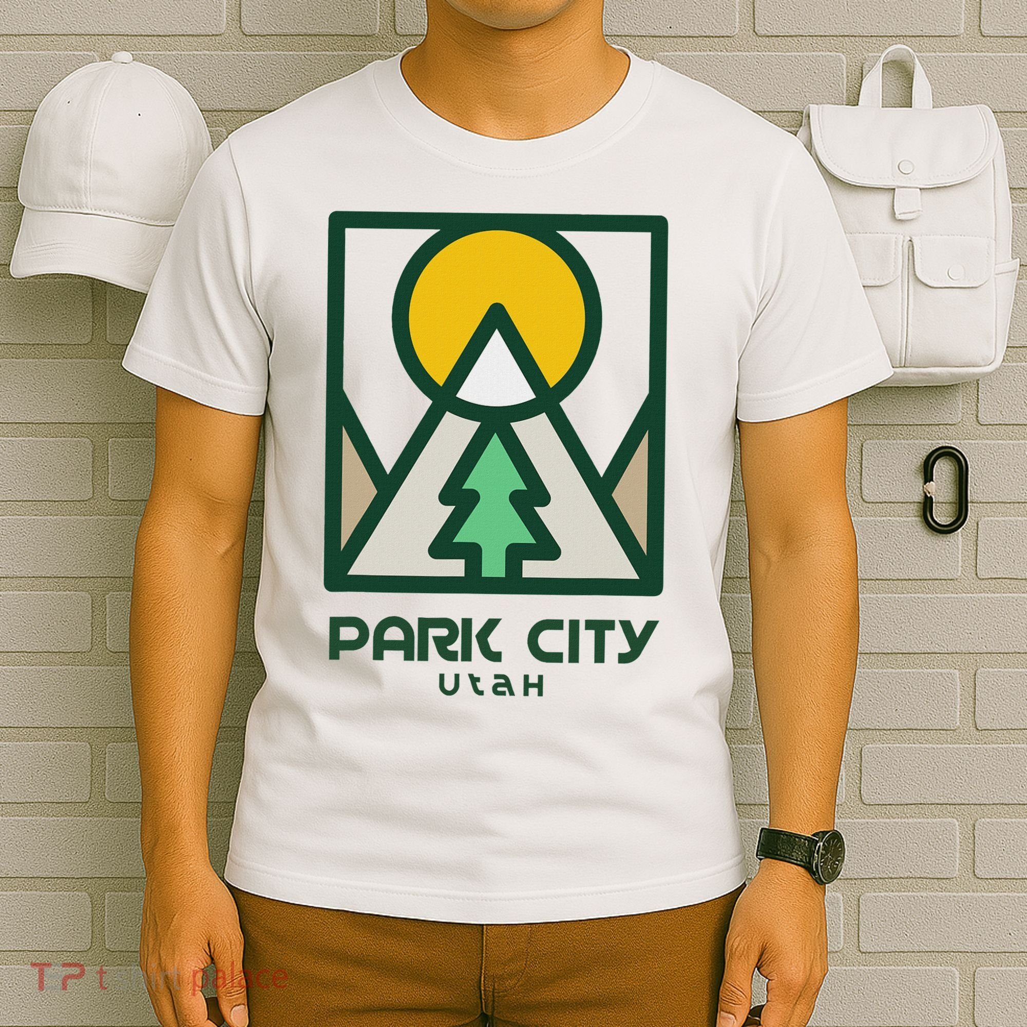 Park City Utah Mountains Tree T-Shirt