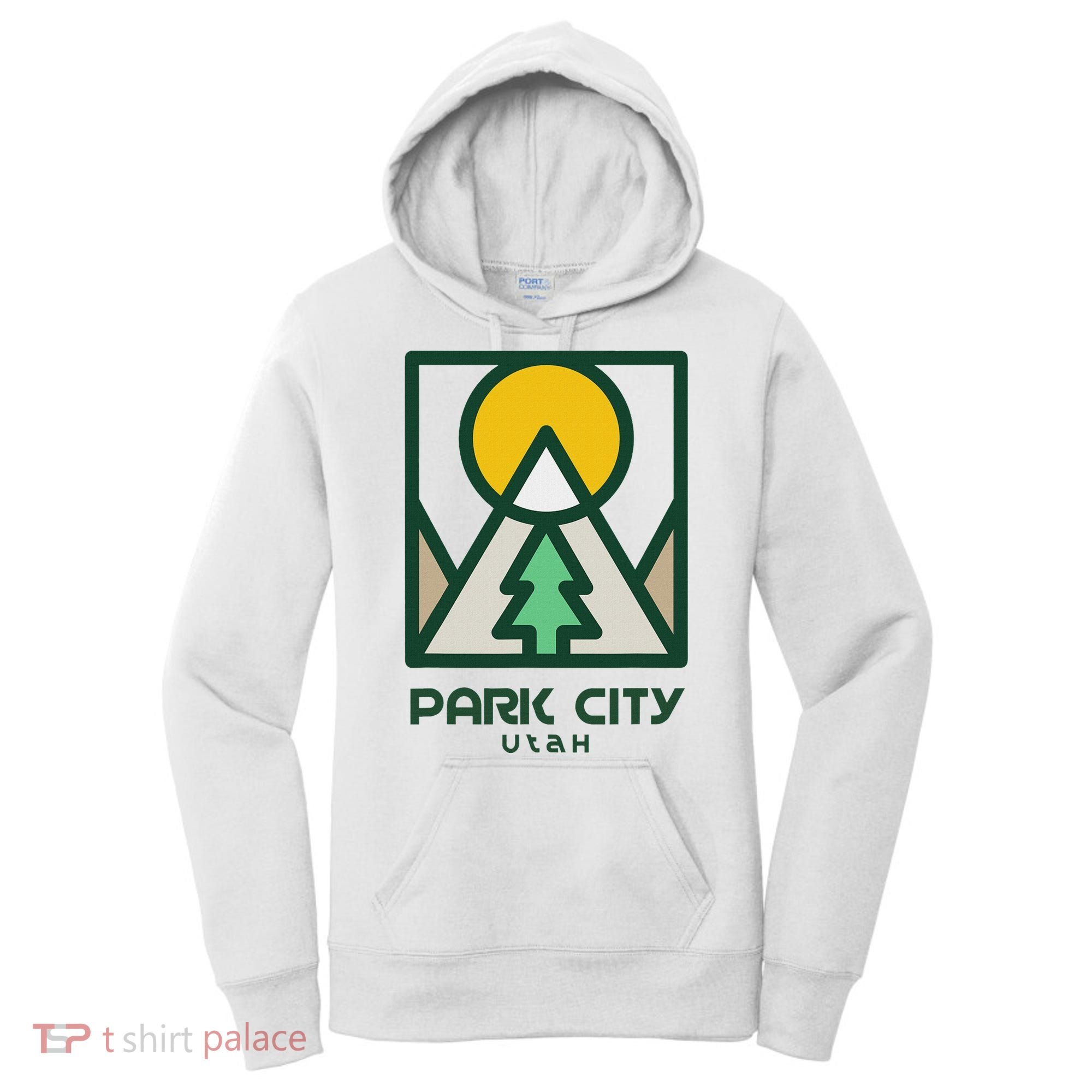Park City Utah Mountains Tree Women's Hoodie