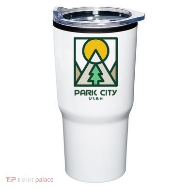 Park City Utah Mountains Tree Tumbler