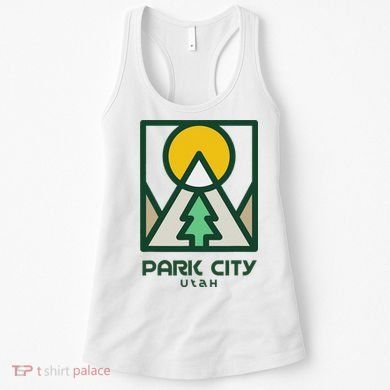 Park City Utah Mountains Tree Women's Tank Top