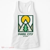 Park City Utah Mountains Tree Women's Tank Top thumb 0