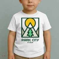 Park City Utah Mountains Tree Toddler T-Shirt thumb 2