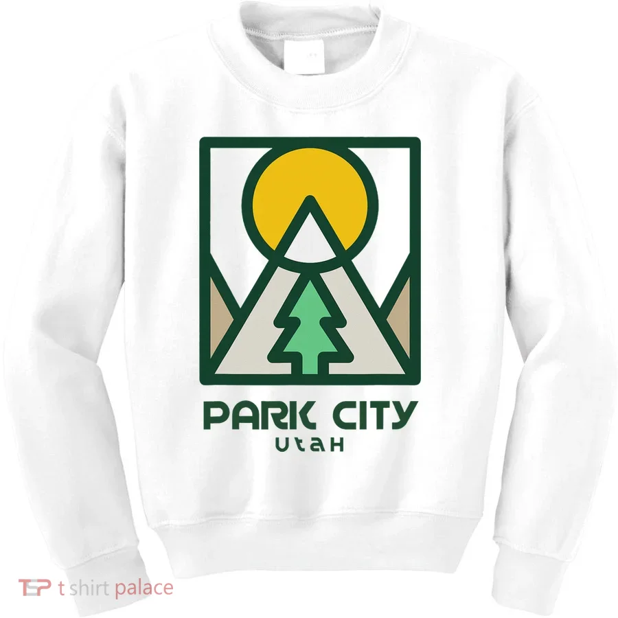 Park City Utah Mountains Tree Kids Sweatshirt