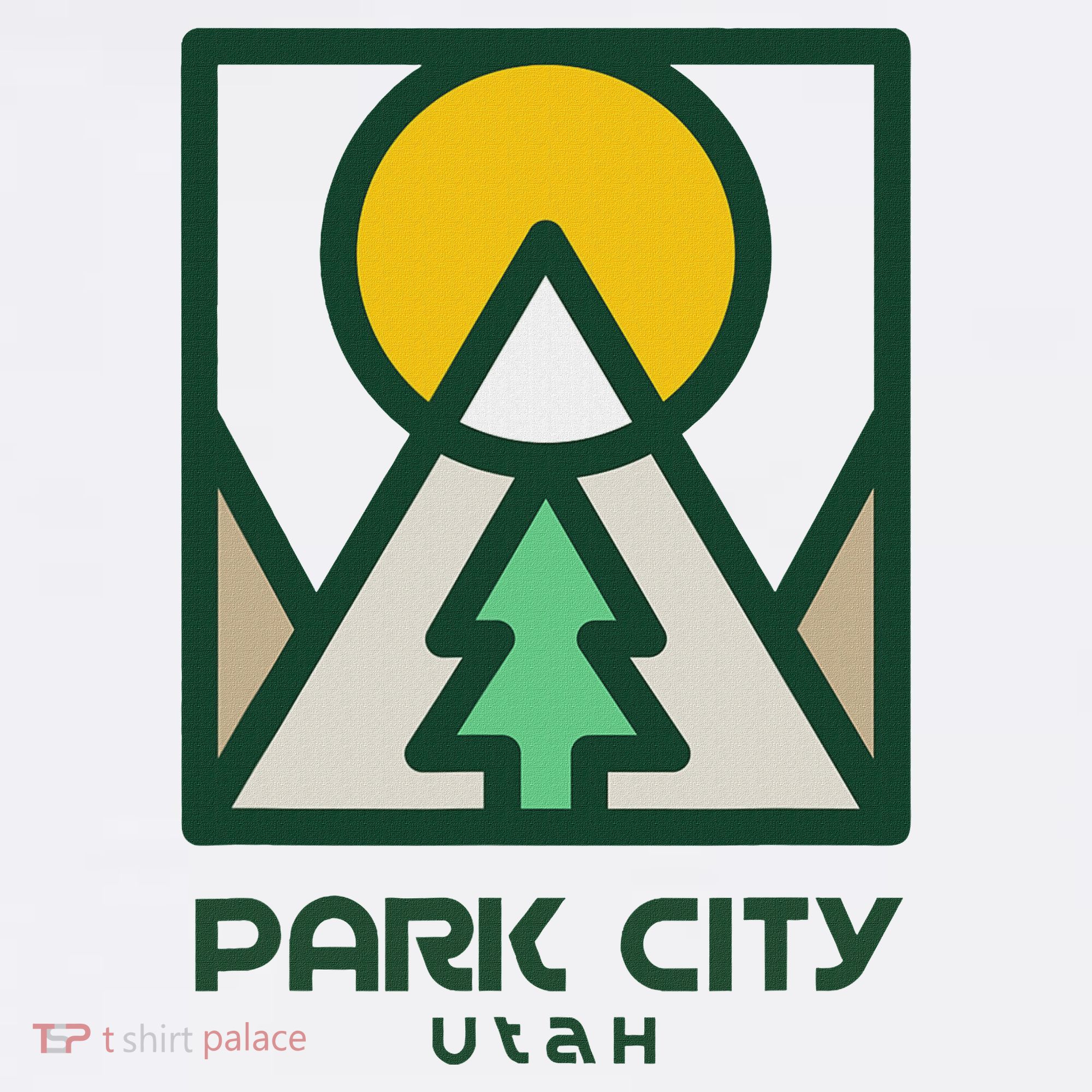 Park City Utah Mountains Tree Kids Sweatshirt