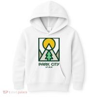 Park City Utah Mountains Tree Kids Hoodie thumb 0