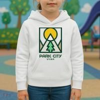 Park City Utah Mountains Tree Kids Hoodie thumb 3