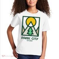 Park City Utah Mountains Tree Kids T-Shirt thumb 2