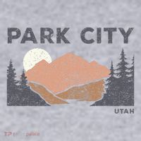 Park City Utah Faded Mountain Forest Hiking Women's Sweatshirt thumb 2