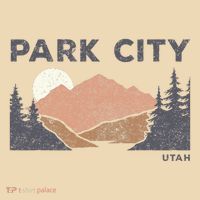 Park City Utah Faded Mountain Forest Hiking Tote Bag thumb 4