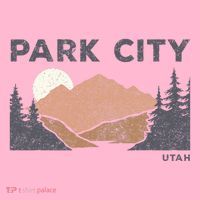 Park City Utah Faded Mountain Forest Hiking Coaster thumb 2