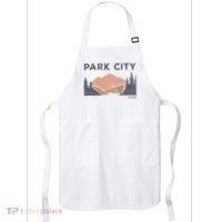 Park City Utah Faded Mountain Forest Hiking Apron thumb 0
