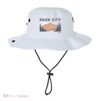Park City Utah Faded Mountain Forest Hiking Bucket Hat thumb 0
