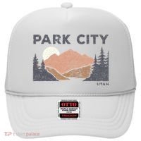 Park City Utah Faded Mountain Forest Hiking Hat thumb 0