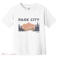 Park City Utah Faded Mountain Forest Hiking Toddler T-Shirt thumb 0