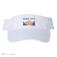 Park City Utah Faded Mountain Forest Hiking Visor thumb 0