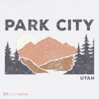 Park City Utah Faded Mountain Forest Hiking Visor thumb 3