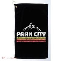 Park City Utah Mountain Faded Bars Ski Sports Golf Towel thumb 0