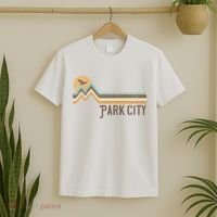 Park City Utah 70S 80S Retro Style Vintage Distressed Gift T-Shirt thumb 2