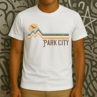 Park City Utah 70S 80S Retro Style Vintage Distressed Gift T-Shirt thumb 3